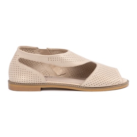 Goodin Gyllene sandaler på en platt sula