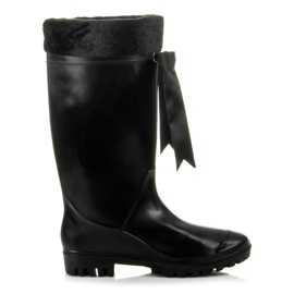 Höga stövlar med isolering svart