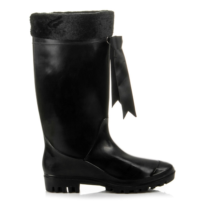 Höga stövlar med isolering svart