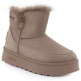 Vattentäta snöstövlar på Beige Big Star SS274117 Beige -plattform