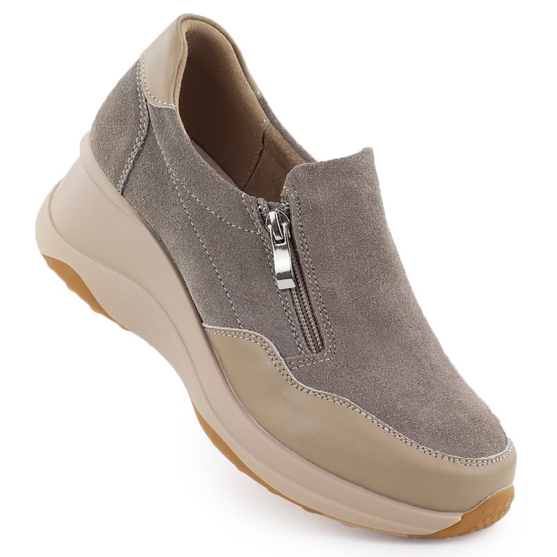 Kvinnors läderskor för kvinnor Beige Filippo DP6473