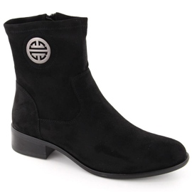 Suede Boots Jezzi i ASA198-28 JEZ432A svart