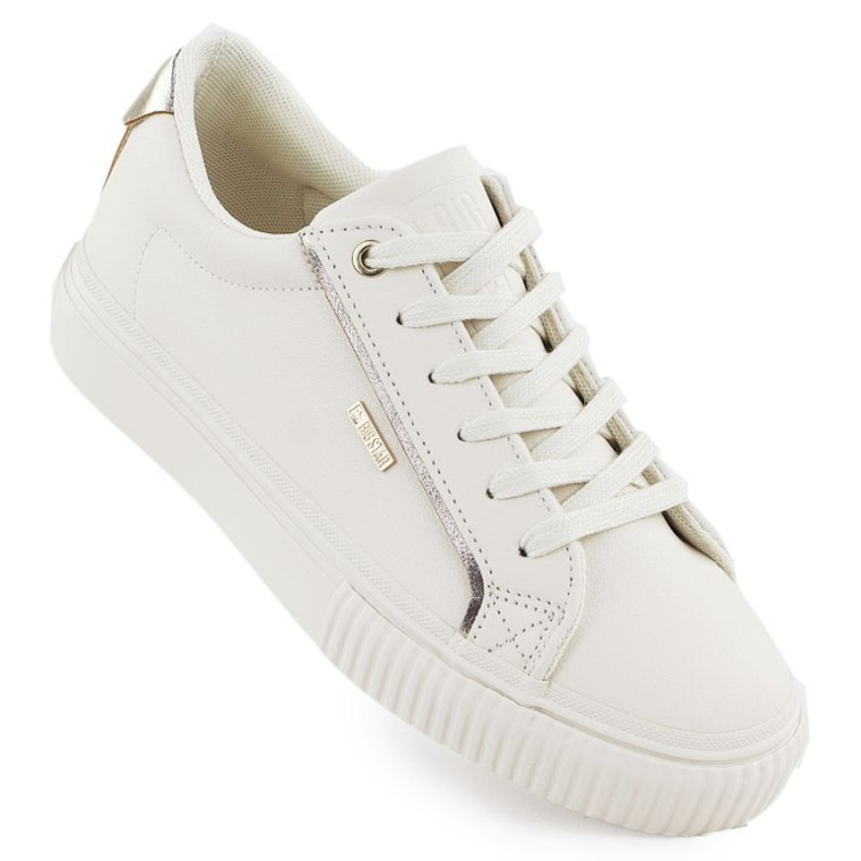 Big Star Eco -Leather Sneakers i SS274027 Int2164b vit