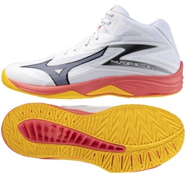 Mizuno Thunder Blade Shoes med mitten av V1GA237598 vit
