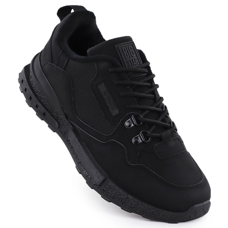 Herrsportskor isolerade Black Big Star SS174411