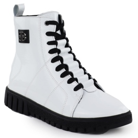 Läderisolerade kvinnors vita stövlar Filippo DBT7273/25