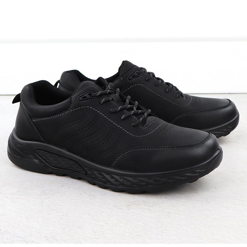 Mäns snörningskor svart unisoft 25mn16-9274