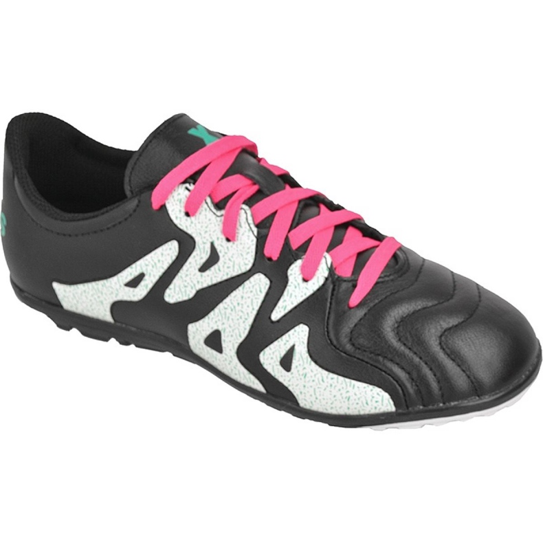Adidas X 15.3 Tf Leather Jr AF4788 fotbollsskor svart svart