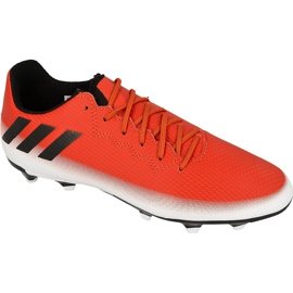 Adidas Messi 16.3 FG Jr BA9148 fotbollsskor röd