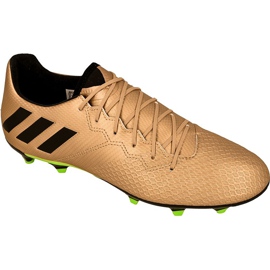 Adidas Messi 16.3 Fg M BA9838 fotbollsskor gyllene gyllene