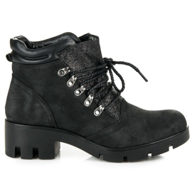 Vinceza Knutna vandringskängor svart