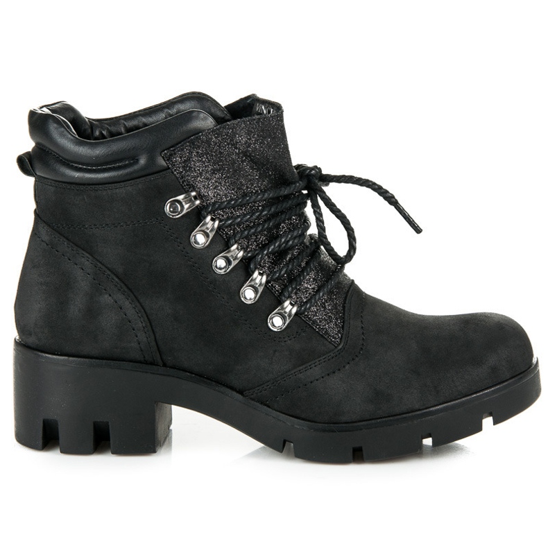 Vinceza Knutna vandringskängor svart