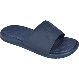 Nike Benassi Just Do It Ultra Premium M 818741-400 slides marinblå