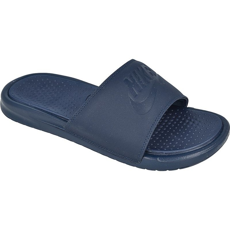 Nike Benassi Just Do It Ultra Premium M 818741-400 slides marinblå