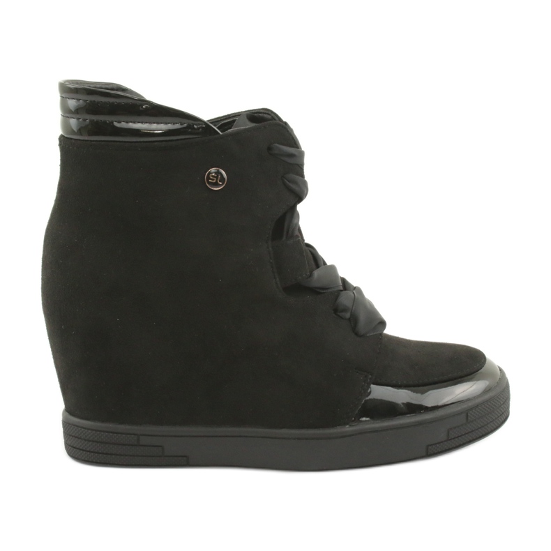 Sergio Leone Booties Sneakers Med Rosett Med Dragkedja svart