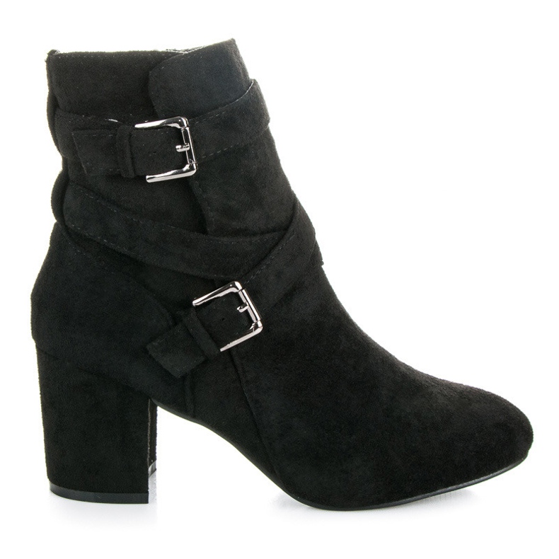 Seastar Högklackade stövlar i mocka svart