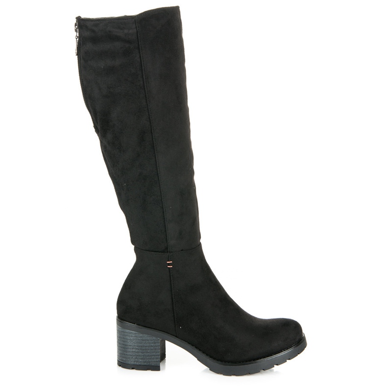 Vinceza Högklackade stövlar i mocka svart