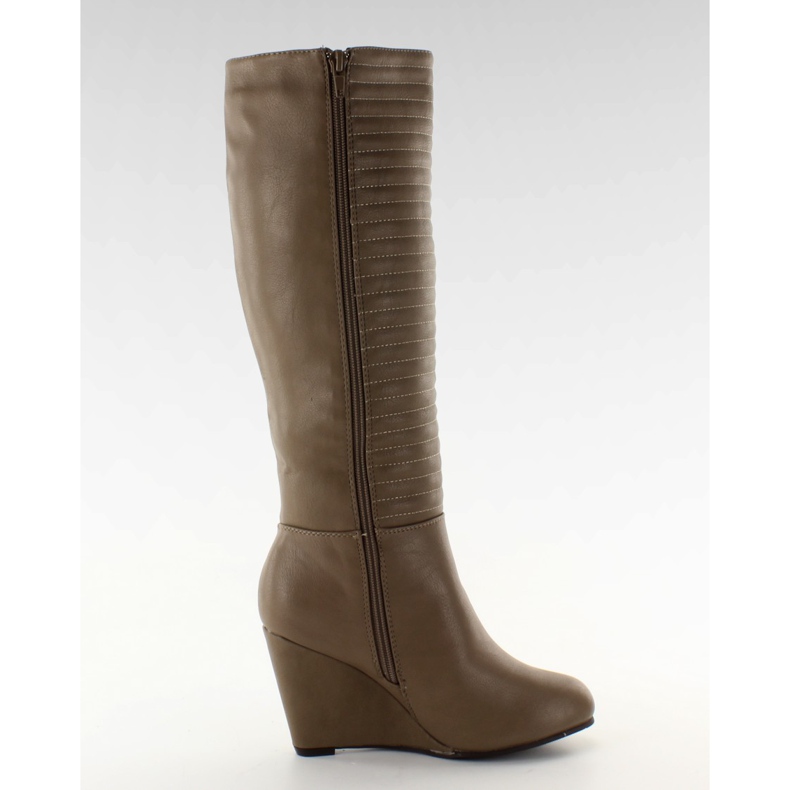 Stövlar quiltade övre BL3575 kaki