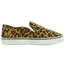 Sneakers slip-on C02 leopard brun