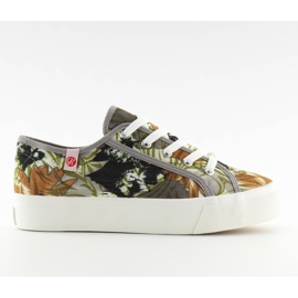Sneakers, tjock tunga K145403 FLORES-GRIS mångfärgad