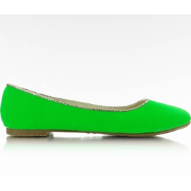 Neon ballerinas LX-1D126-21 Green-Fluo grön mångfärgad