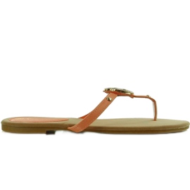 Flipflops med nitar IR-82 aprikos orange