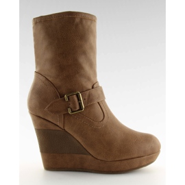 Skiktade kilkängor 888-58 Khaki kaki