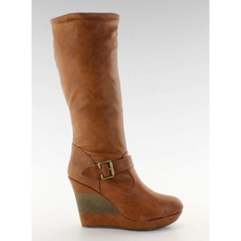 Kilkängor delad häl 888-57 kamel brun mångfärgad