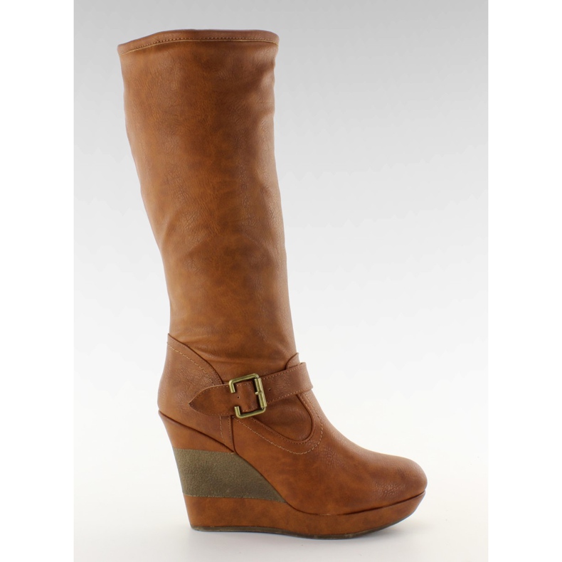 Kilkängor delad häl 888-57 kamel brun mångfärgad