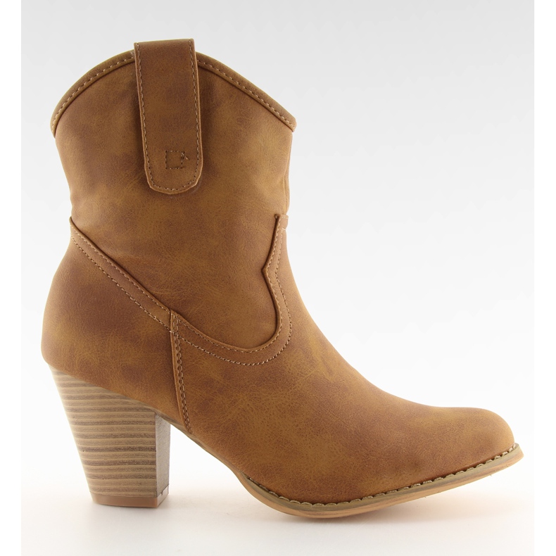 Snygga cowboystövlar HP8443 kamel brun mångfärgad