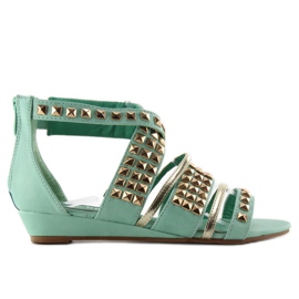 Sandaler med nitar WF-30 mint grön