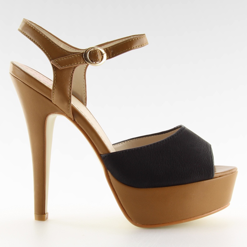VB33050 Negro högklackat svart brun