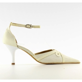 8650-3 ecure bröllopspumpar brun