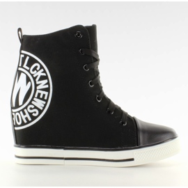 Sneakers med linne stämpel TL251 svart