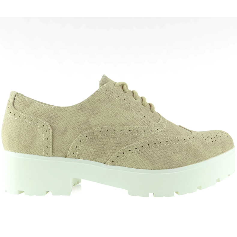 Högsulade loafers LBS1203 beige