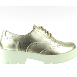 Skor med hög sula Lbs1203 Guld gyllene