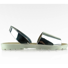 Spegel stil sandaler T-9117 vit grå