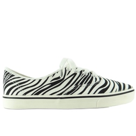 K-75 Zebra sneakers med snörning svart vit