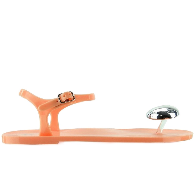 Meliskisandaler med hjärta PT63 orange