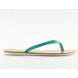 Tofflor, flip-flops, vitsula LS-76 Green grön