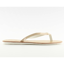 Flip-flops, vitsål, LS-76 Beige