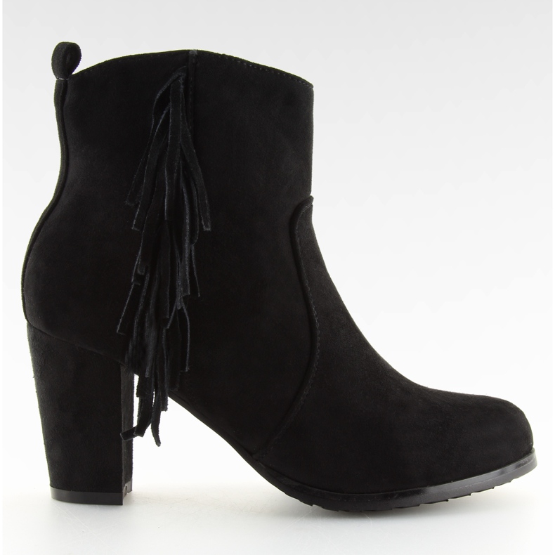 Höga klackar med tofsar JKD-14 Svart