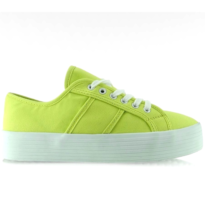 Högsolen sneakers fluorescerande grönt