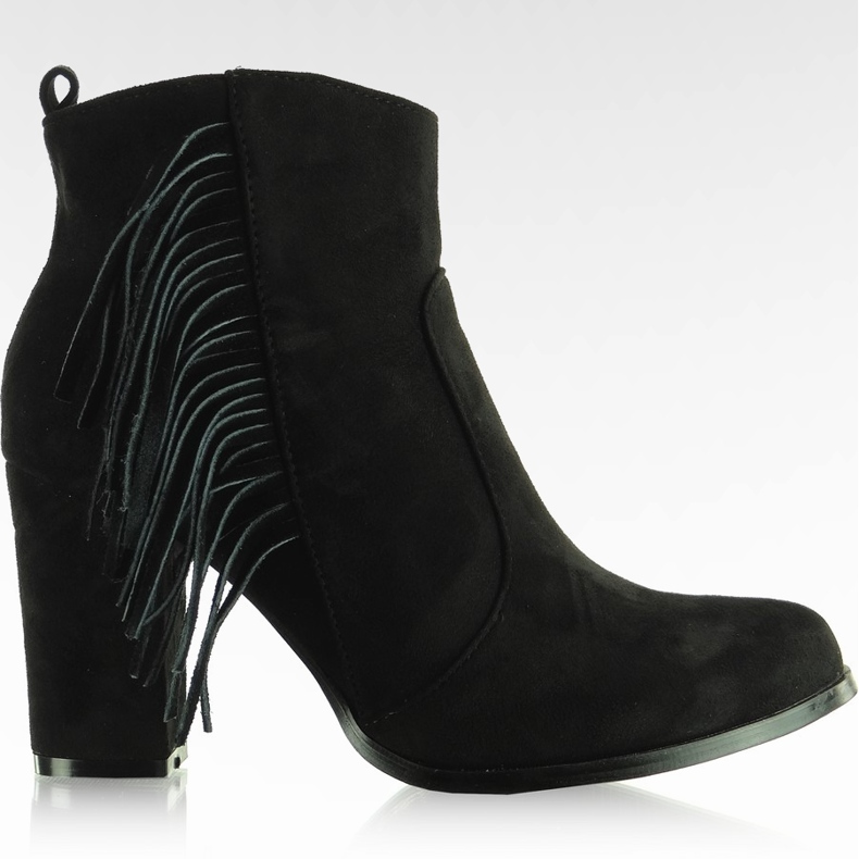 Cowboystövlar med fransar A-238 Svart