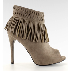 Öppen tå tofsar 11016 Khaki kaki