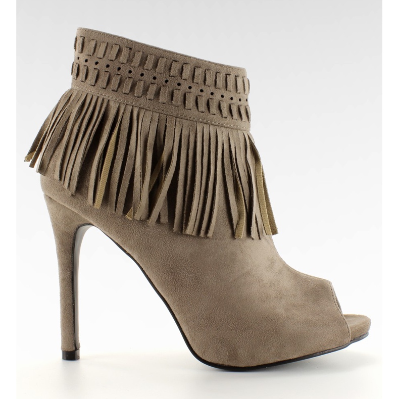 Öppen tå tofsar 11016 Khaki kaki