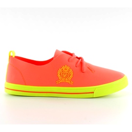 Neon orange sula sneakers