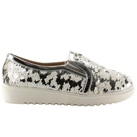 Elegant Slip-On Rybia Łuska WW01P grå