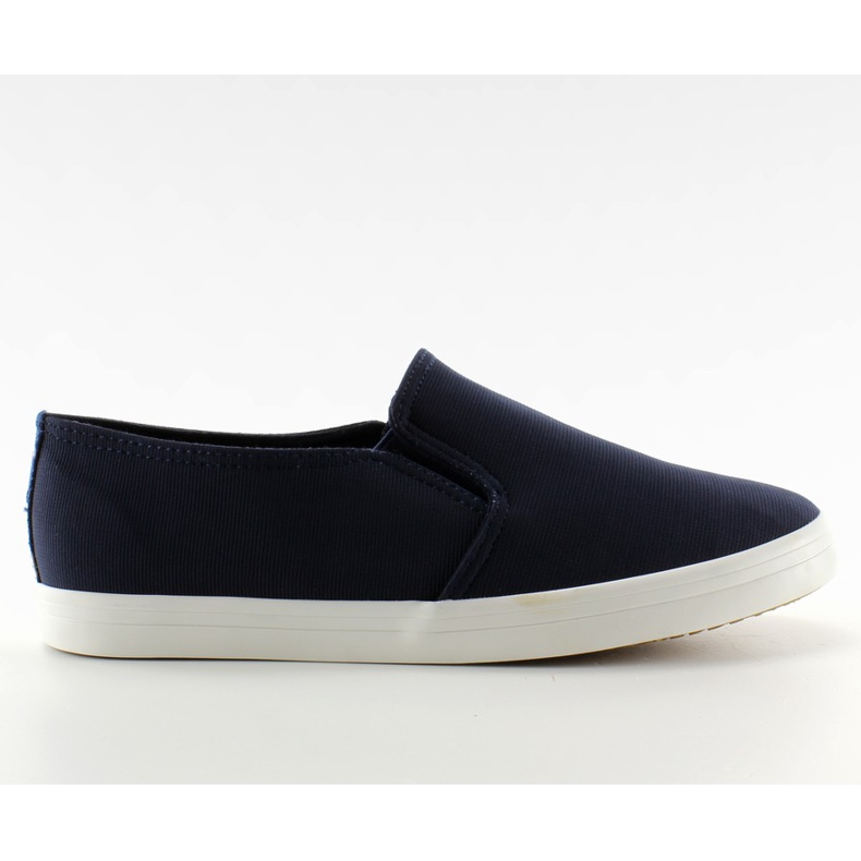 Material slip-on sneakers 1-98 Navy Blue marinblå