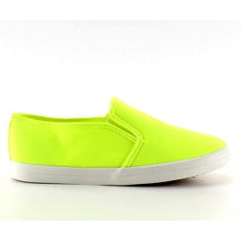 Sneakers slip-on material 1-98 Gul